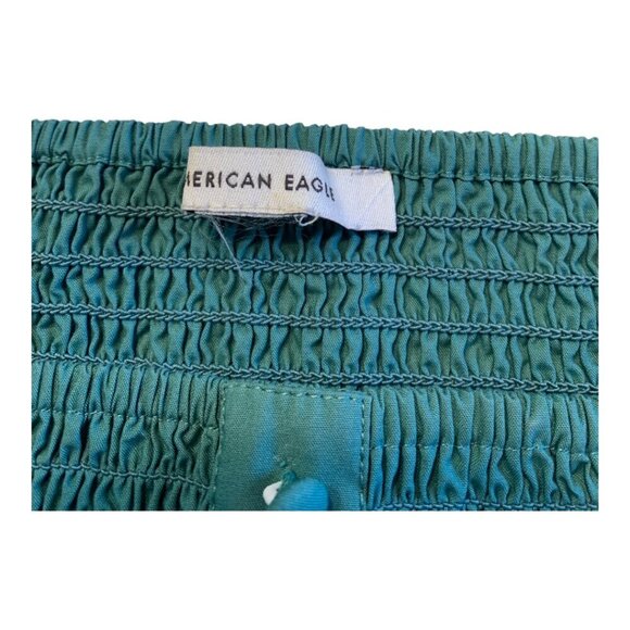 AE Square Neck Smocked Ruffle Blouse Medium - Picture 9 of 9